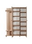 Hanah Home Consola de Entrada 135-727 Roble Sonoma 135x192x36 cm Mueble de Pasillo con Estantes
